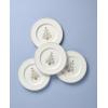 image:imageLenox 897868 Federal Platinum Tree Accent Plates Service For 4 Christmas Dishes Dinnerware Set Holiday