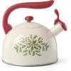 image:imageLenox 897976 Holiday Metal Tea Kettle Christmas Festive Kitchen Decor
