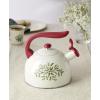 image:imageLenox 897976 Holiday Metal Tea Kettle Christmas Festive Kitchen Decor
