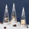 image:imageLenox Figurine Merry amp Magical LightUp Santa with Gifts Figurine Porcelain Encased in Glass Christmas Decorations Christmas Decor Indoor 1Piece 115Inch Height 3 AA Batteries Not Included
