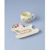 image:imageLenox Serveware Holiday Cookies amp Milk for Santa 2Piece Set Service for 1 11 Oz Cup Porcelain Dishwasher Safe Christmas Cookie Plate amp Coffee Mug Christmas Decor Santa Sleigh Design 2 Piece
