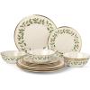 12-Piece Dinnerware Set (Includes Pasta Bowls)