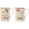 Mugs  Set of 2  Mr. & Mrs.