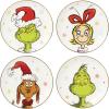image:imageLenox Dinnerware Set Merry Grinchmas Accent Plates Service for 4 Porcelain Accent plates Microwave Safe and Dishwasher Safe for Pasta Salad and Dinner Christmas Decoration Assorted 4 Pieces