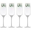 image:imageLenox Glassware Holiday Decal Flutes Set of 4 11Ounce Capacity Made From Glass Dishwasher Safe Flutes Drinking Glasses Set Home And Kitchen Champagne Flute Champagne Glasses Clear 4 Piece
