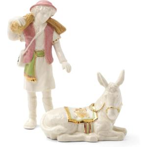 image:imageLenox 897698 First Blessing Boy with Donkey Figurine Christmas Decorations Indoor Decor Nativity Set