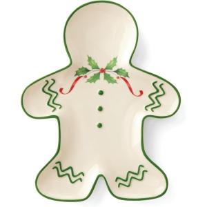 image:imageLenox 897744 Holiday Tree Accent Plates Service For 4 Christmas Dishes Dinnerware SetAccent Plate  Gingerbread