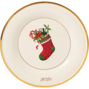 image:imageLenox 897744 Holiday Tree Accent Plates Service For 4 Christmas Dishes Dinnerware SetAccent Plate
