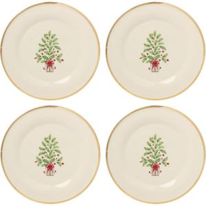 image:imageLenox 897744 Holiday Tree Accent Plates Service For 4 Christmas Dishes Dinnerware SetAccent Plates  Trees  Set of 4