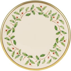 image:imageLenox 897744 Holiday Tree Accent Plates Service For 4 Christmas Dishes Dinnerware SetButter Plate