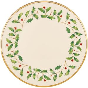 image:imageLenox 897744 Holiday Tree Accent Plates Service For 4 Christmas Dishes Dinnerware SetDinner Plate