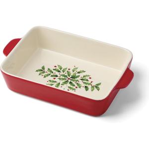 image:imageLenox 898050 Holiday Rectangular Baking Dish Medium Christmas Festive Kitchen Decor