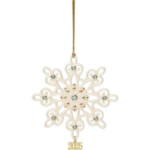 image:imageLenox 897621 2025 Champagne Bucket Ornament Christmas Holiday DecorationsGemmed Snowflake