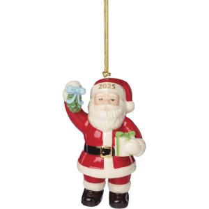 image:imageLenox 897621 2025 Champagne Bucket Ornament Christmas Holiday DecorationsSanta with Mistletoe