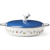 image:imageLenox Home And Kitchen Chef Snoopy Covered Casserole Dish Porcelain Material Dishwasher Safe Kitchen Baking Dish For Oven Oven Safe Upto 350 Degrees Snoopy Design Blue And White 1 Piece