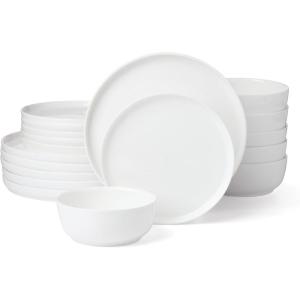 image:imageLenox 899190 Modern White Coupe 18Piece Dinnerware Set Service For 6