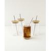 image:imageLenox Drinkware Tuscany Cls Cold Beverage Set Of 4 Service For 4 Glass Material Dishwasher Safe Includes Lids Tea And Coffee Glasses Drinking Glasses Glass Cups With Lids Clear 4 Piece