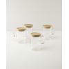 image:imageLenox Drinkware Tuscany Cls Hot Beverage Set Of 4 Service For 4 Glass Material Dishwasher Safe Includes Lids Tea And Coffee Glasses Drinking Glasses Glass Cups With Lids Clear 4 Piece