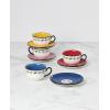 image:imageLenox Teacup Set Chef Snoopy Tea Cups And Saucers Sets Of 4 Service For 4 Porcelain Material Dishwasher And Microwave Safe Tea Set Mug Snoopy Design Assorted 8 Pieces 10 Ounce Capacity