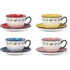 image:imageLenox Teacup Set Chef Snoopy Tea Cups And Saucers Sets Of 4 Service For 4 Porcelain Material Dishwasher And Microwave Safe Tea Set Mug Snoopy Design Assorted 8 Pieces 10 Ounce Capacity