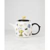 image:imageLenox Teapot Chef Snoopy Teapot Made Of Ceramic Porcelain Dishwasher Safe Tea Kettle Tea Pot Home And Kitchen Stovetop Kettle Chef Snoopy Design MultiColored 1 Piece 40 Ounce Capacity
