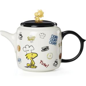 image:imageLenox Teapot Chef Snoopy Teapot Made Of Ceramic Porcelain Dishwasher Safe Tea Kettle Tea Pot Home And Kitchen Stovetop Kettle Chef Snoopy Design MultiColored 1 Piece 40 Ounce Capacity