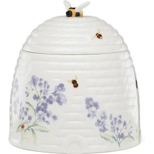 image:imageLenox Home And Kitchen Butterfly Meadow Beehive Candy Jar Porcelain Material Candy Bowl Dishwasher Safe Kitchen And Dining Butterfly And Flowers Pantry Storage Table Decor White 1 Piece