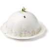 image:imageLenox Home And Kitchen Butterfly Meadow Beehive Covered Butter Dish Porcelain Material Butter Dish With Lid For Countertop Kitchen Decor And Accessories Butterfly And Flowers White 1 PieceCasual