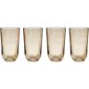 image:imageLenox Drinkware Homespun Amber Tall Tumbler Set of 4 Service For 4 Glass Material Dishwasher Safe Glassware Drinking Glasses Set Home Kitchen and Dining Amber 4 Pieces 20 Ounce Capacity