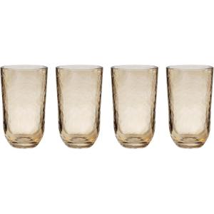 image:imageLenox Drinkware Homespun Amber Tall Tumbler Set of 4 Service For 4 Glass Material Dishwasher Safe Glassware Drinking Glasses Set Home Kitchen and Dining Amber 4 Pieces 20 Ounce Capacity