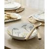 image:imageLenox Dinnerware Set Wildflowers Salad Bowl with Servers Set Service For 1 Dishwasher and Microwave Safe Stoneware Material Wooden Servers Mixing Bowl Kitchen and Dining White 3 Pieces