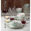 image:imageLenox Dinnerware Sets French Perle Groove White 24Piece Dinnerware Set Service For 8 Stoneware Dishwasher Safe Microwave Safe Bowls Plates And Bowls Dinner Dishes Plates White 24 Piece4Piece Place Setting