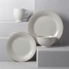 image:imageLenox Dinnerware Sets French Perle Groove White 24Piece Dinnerware Set Service For 8 Stoneware Dishwasher Safe Microwave Safe Bowls Plates And Bowls Dinner Dishes Plates White 24 Piece4Piece Place Setting