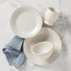 image:imageLenox Dinnerware Sets French Perle Groove White 24Piece Dinnerware Set Service For 8 Stoneware Dishwasher Safe Microwave Safe Bowls Plates And Bowls Dinner Dishes Plates White 24 Piece4Piece Place Setting