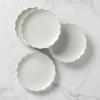 image:imageLenox Dinnerware Sets French Perle Scallop White 18Piece Dinnerware Set Service For 6 Stoneware Material Dishwasher Safe Microwave Safe Bowls Plates And Bowls Dinner Dishes White 18 PieceAccent Plates  Set of 4