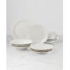image:imageLenox Dinnerware Sets French Perle Scallop White 18Piece Dinnerware Set Service For 6 Stoneware Material Dishwasher Safe Microwave Safe Bowls Plates And Bowls Dinner Dishes White 18 Piece12Piece Dinnerware Set  Pasta Bowls