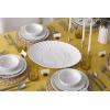 image:imageLenox Dinnerware Sets French Perle Scallop White 18Piece Dinnerware Set Service For 6 Stoneware Material Dishwasher Safe Microwave Safe Bowls Plates And Bowls Dinner Dishes White 18 PieceTurkey Platter