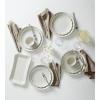 image:imageLenox Dinnerware Sets French Perle Scallop White 18Piece Dinnerware Set Service For 6 Stoneware Material Dishwasher Safe Microwave Safe Bowls Plates And Bowls Dinner Dishes White 18 Piece4Piece Place Setting White