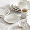 image:imageLenox Dinnerware Sets French Perle Scallop White 18Piece Dinnerware Set Service For 6 Stoneware Material Dishwasher Safe Microwave Safe Bowls Plates And Bowls Dinner Dishes White 18 Piece4Piece Place Setting White