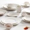 image:imageLenox Dinnerware Sets French Perle Scallop White 18Piece Dinnerware Set Service For 6 Stoneware Material Dishwasher Safe Microwave Safe Bowls Plates And Bowls Dinner Dishes White 18 Piece4Piece Place Setting White