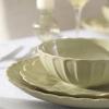 image:imageLenox Stoneware Dinnerware Sets French Perle Scallop Matcha 12Piece Dinnerware Set Service For 4 Green Dishes Set for 4 Dishwasher Safe Stoneware Dinner Plates and Bowls Sets Green 12 Piece