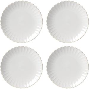 image:imageLenox Dinnerware Sets French Perle Scallop White 18Piece Dinnerware Set Service For 6 Stoneware Material Dishwasher Safe Microwave Safe Bowls Plates And Bowls Dinner Dishes White 18 PieceDinner Plates  Set of 4 Perle