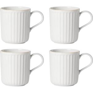 image:imageLenox Dinnerware Sets French Perle Scallop White 18Piece Dinnerware Set Service For 6 Stoneware Material Dishwasher Safe Microwave Safe Bowls Plates And Bowls Dinner Dishes White 18 PieceMugs  Set of 4