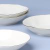 image:imageLenox Dinnerware Sets Blue Bay White 18Piece Dinnerware Set Service For 6 Porcelain Material Dishwasher Safe Microwave Safe Bowls Plates And Bowls Dinner Dishes Plates White 18 PieceCasual
