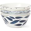 image:imageLenox Dinnerware Sets Blue Bay White 18Piece Dinnerware Set Service For 6 Porcelain Material Dishwasher Safe Microwave Safe Bowls Plates And Bowls Dinner Dishes Plates White 18 PieceAll Purpose Bowls  Set of 4