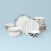 image:imageLenox Dinnerware Sets Blue Bay White 18Piece Dinnerware Set Service For 6 Porcelain Material Dishwasher Safe Microwave Safe Bowls Plates And Bowls Dinner Dishes Plates White 18 Piece24Piece Dinnerware Set  Ikat