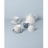 image:imageLenox Dinnerware Sets Blue Bay White 18Piece Dinnerware Set Service For 6 Porcelain Material Dishwasher Safe Microwave Safe Bowls Plates And Bowls Dinner Dishes Plates White 18 Piece9Piece Tea Set