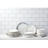 image:imageLenox Dinnerware Sets Blue Bay White 18Piece Dinnerware Set Service For 6 Porcelain Material Dishwasher Safe Microwave Safe Bowls Plates And Bowls Dinner Dishes Plates White 18 PieceDinner Plates  Set of 4  Ikat