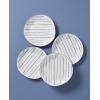 image:imageLenox Dinnerware Sets Blue Bay White 18Piece Dinnerware Set Service For 6 Porcelain Material Dishwasher Safe Microwave Safe Bowls Plates And Bowls Dinner Dishes Plates White 18 PieceDinner Plate  Stripes  Set of 4