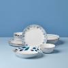 image:imageLenox Dinnerware Sets Blue Bay White 18Piece Dinnerware Set Service For 6 Porcelain Material Dishwasher Safe Microwave Safe Bowls Plates And Bowls Dinner Dishes Plates White 18 Piece12Piece Dinnerware Set Bowls  Ikat